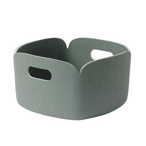 Restore Basket säilytyslaatikko koriin 28 x 28 cm - Dusty Green 