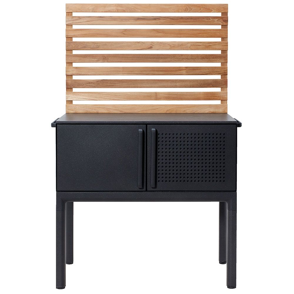 Tiikkiseinä Drop Ulkokeittiöön 100 cm