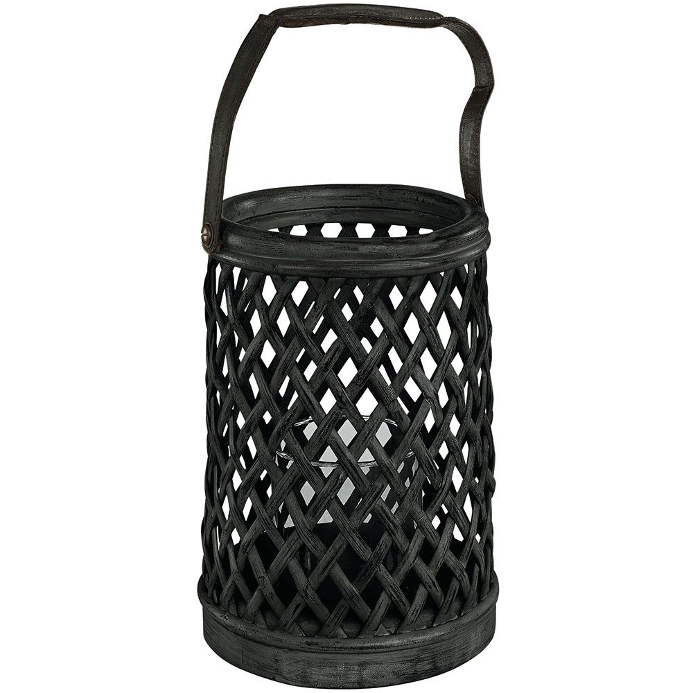 Bamboo kynttilälyhty musta Artwood