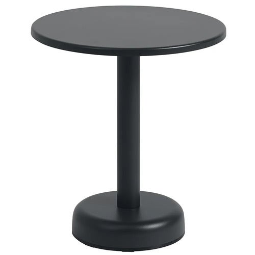 Linear Steel Sohvapöytä Ø42 cm Anthracite Black