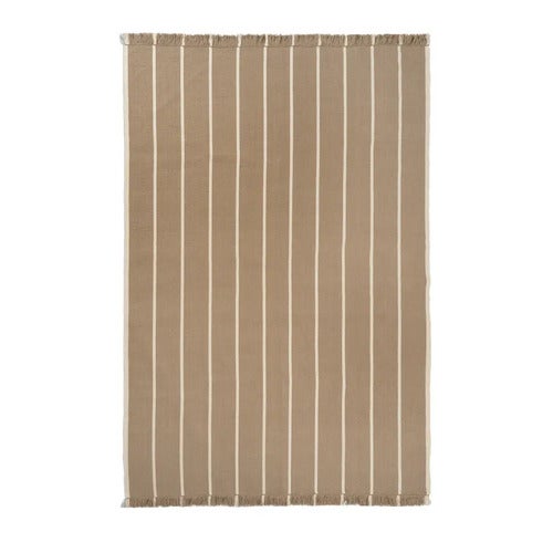 Calm Kelim Matto 200x300 cm - Dark Sand/Off-white