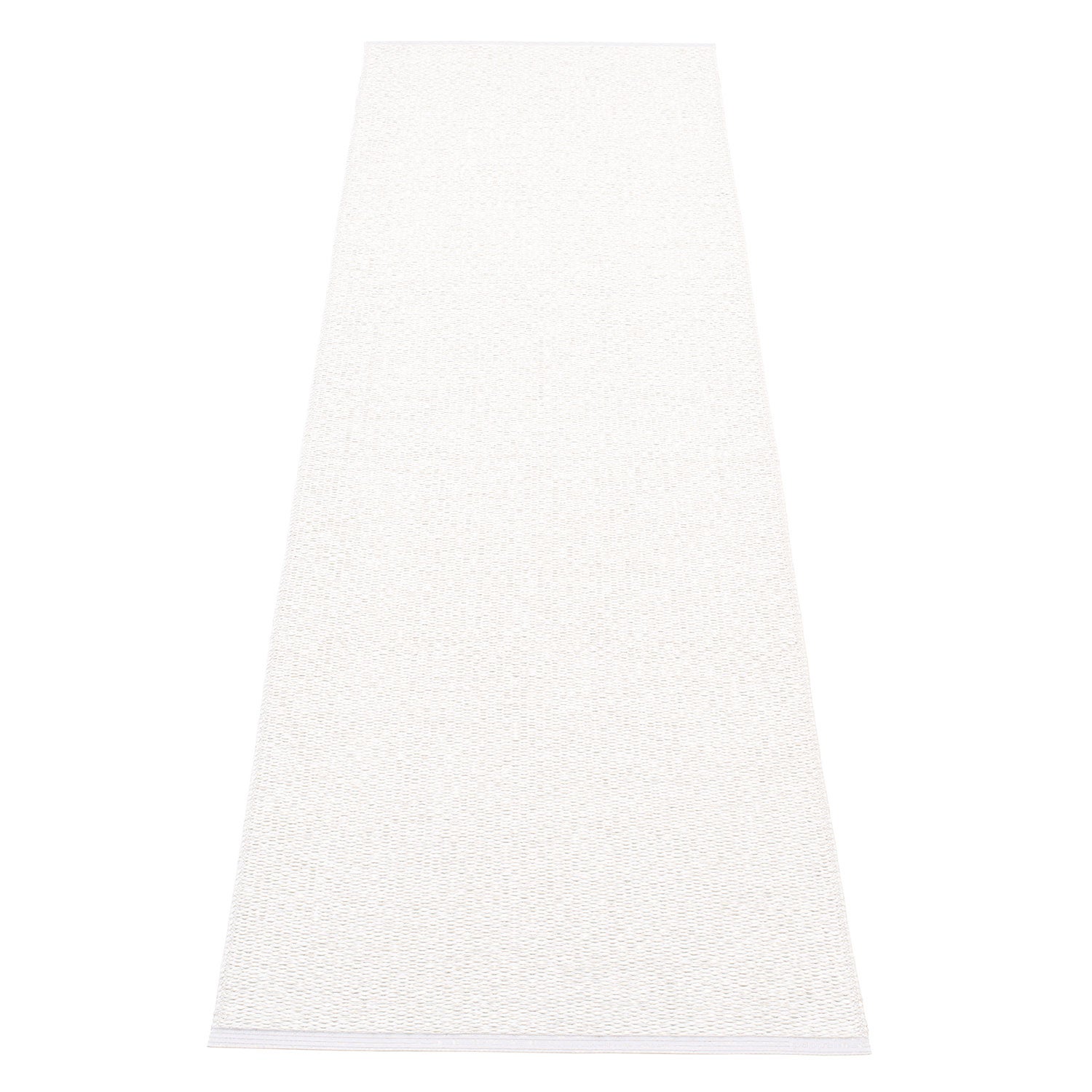 Svea matto 70x240 cm white metallic / white 