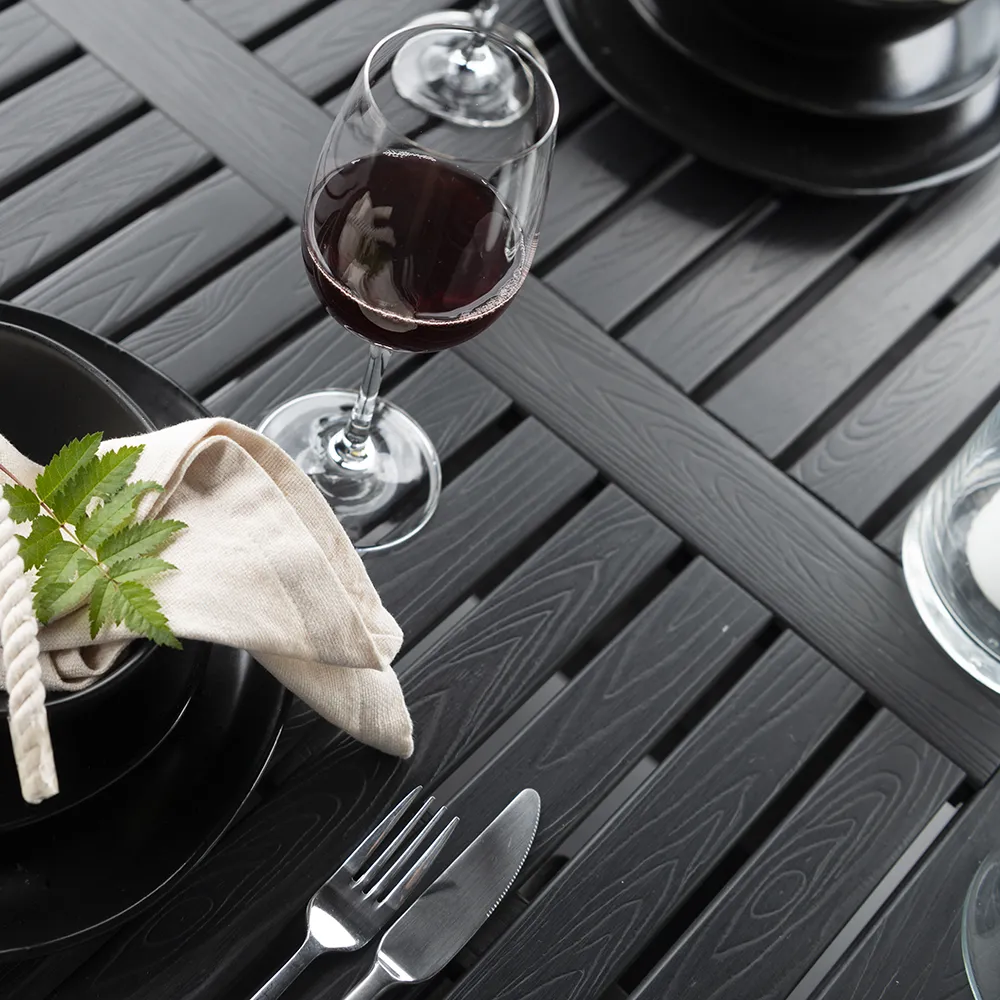 Nydala ruokapöytä 96x150/200 cm Musta