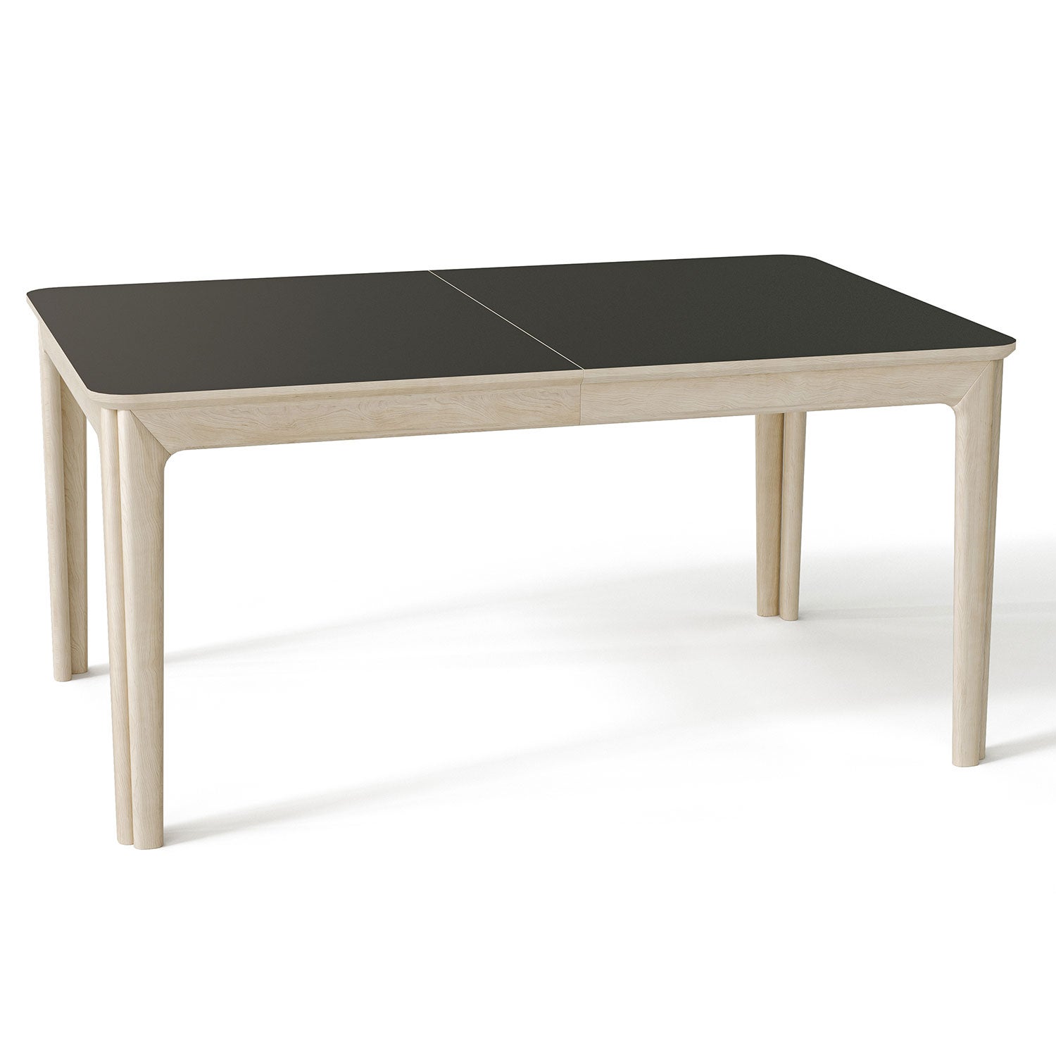 SM26 Pöytä Saksanpähkinäöljy/Musta Nanolaminaatti 155-308/359x101x74 cm