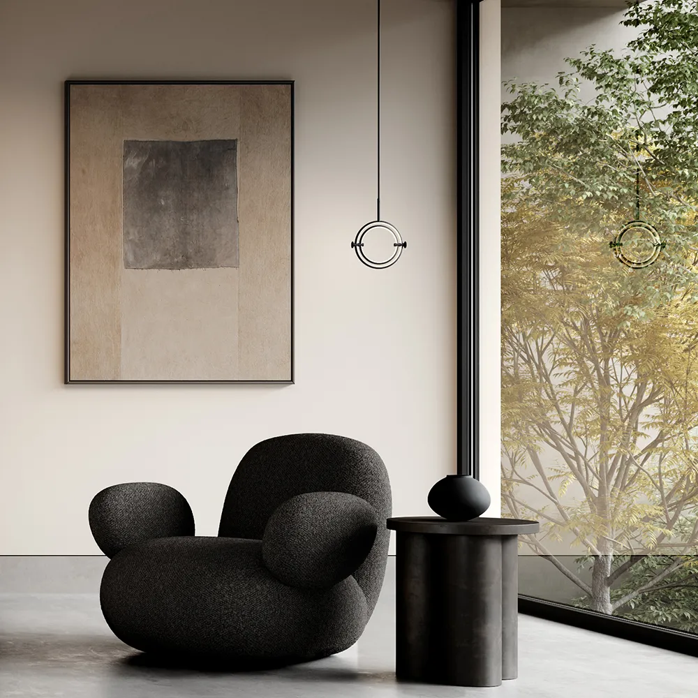 Big Foot -sohvapöytä, korkea - kahvi