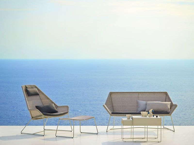 Breeze Lounge nojatuoli valkoinen 