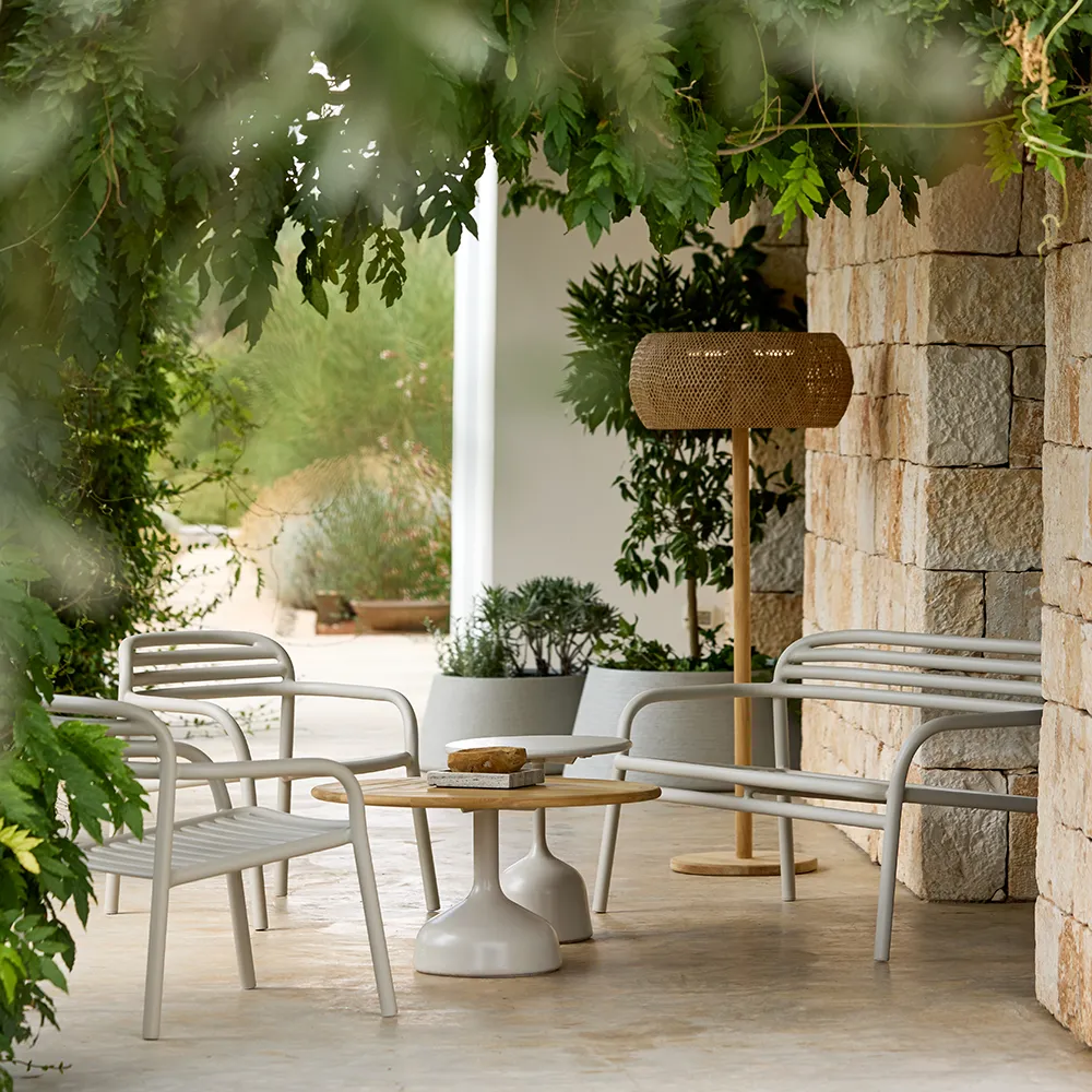 Bliss sohva, pinottava Sand, aluminium