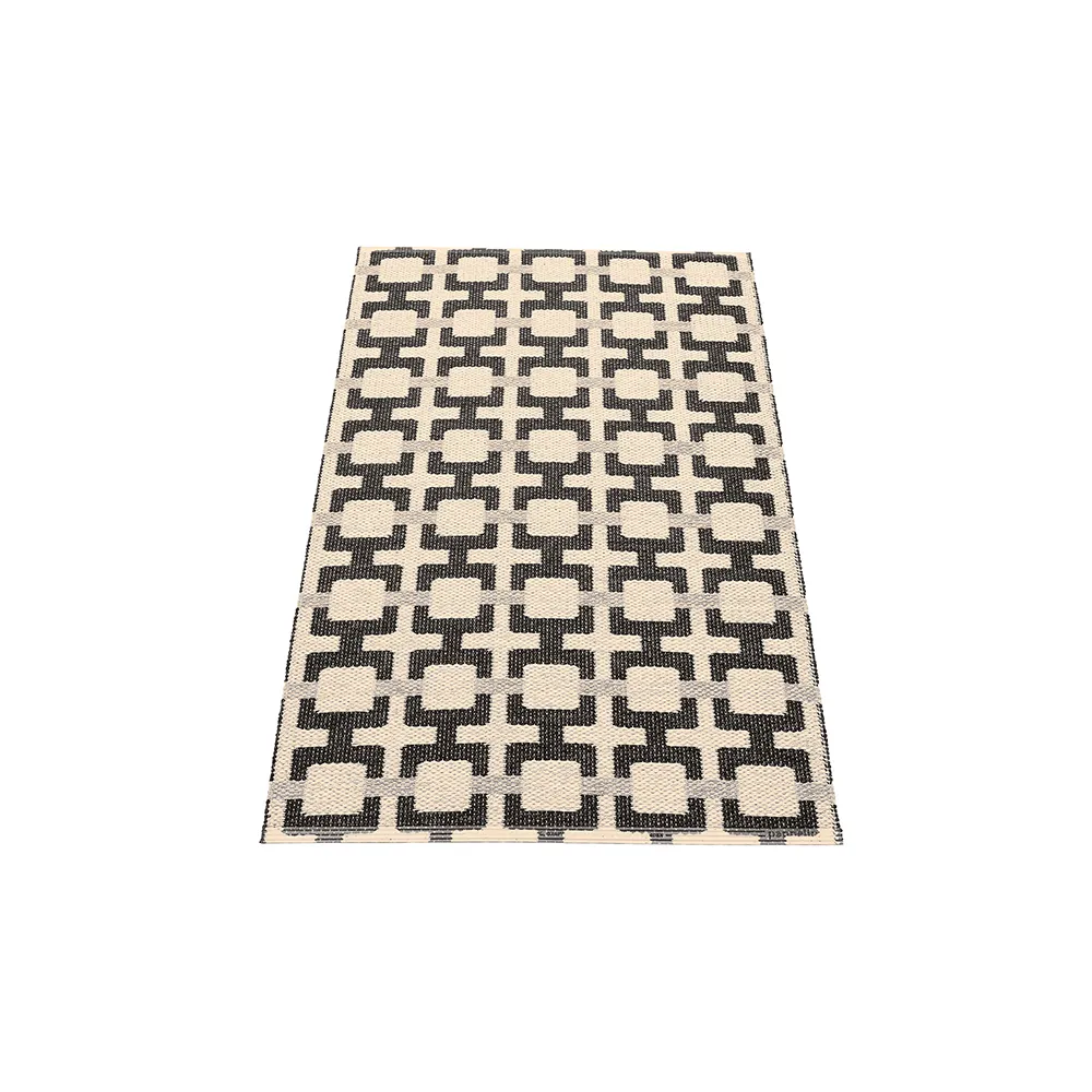 Tom matto Black/Cream/Warm Grey 70 x 120 cm