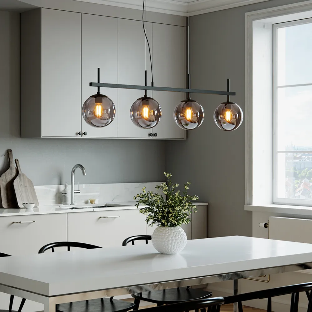 Boyle kattovalaisin 4 valoa Savunharmaa