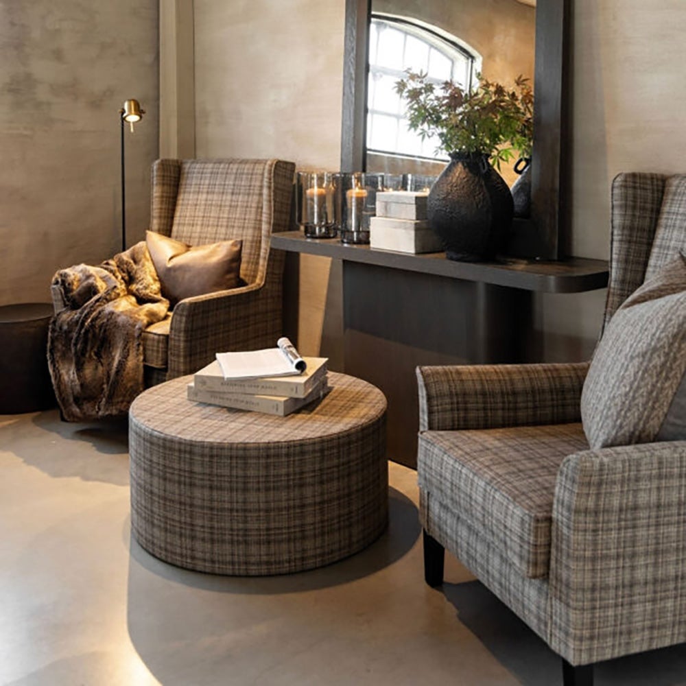 Rockwell kangasnojatuoli - Callum-ruudullinen ruskea