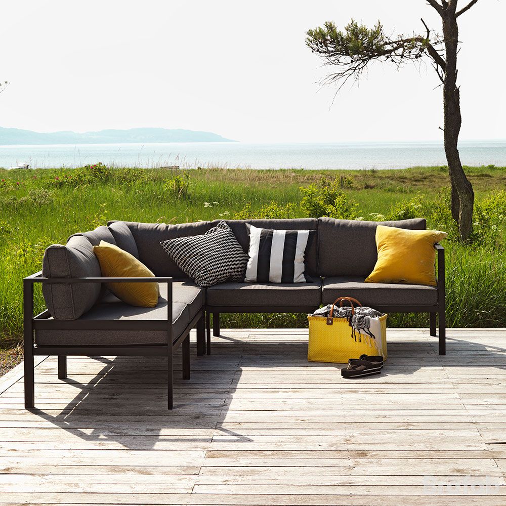 Leone rakennettava kulmaryhmä musta Brafab