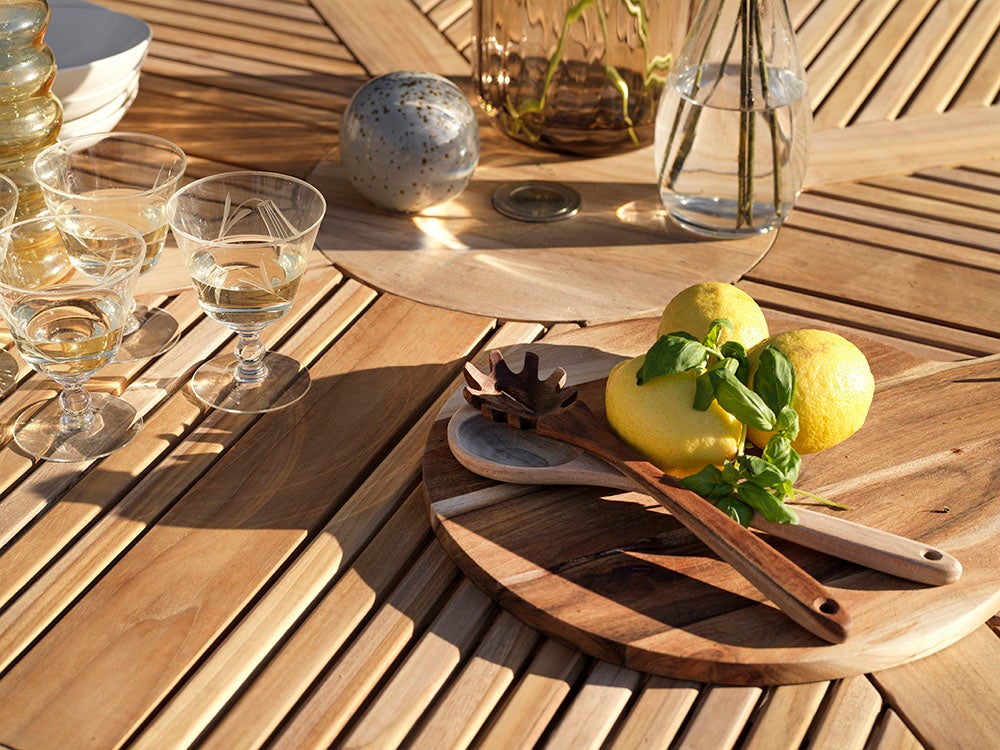 Circus ruokapöytä 150 cm tiikki Brafab