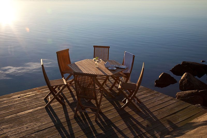 Viken taittotuoli tiikki Skargaarden 