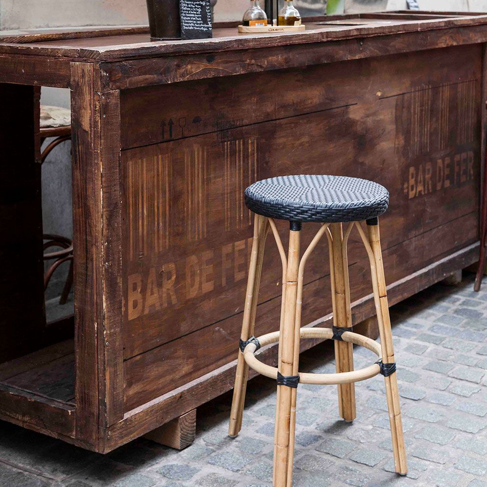 Simone baaritooli matala valkoinen