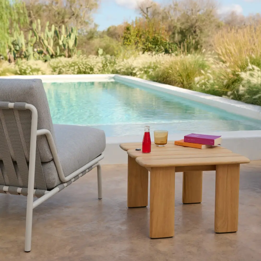 Sohvapöytä Teak 55x55 Assemble