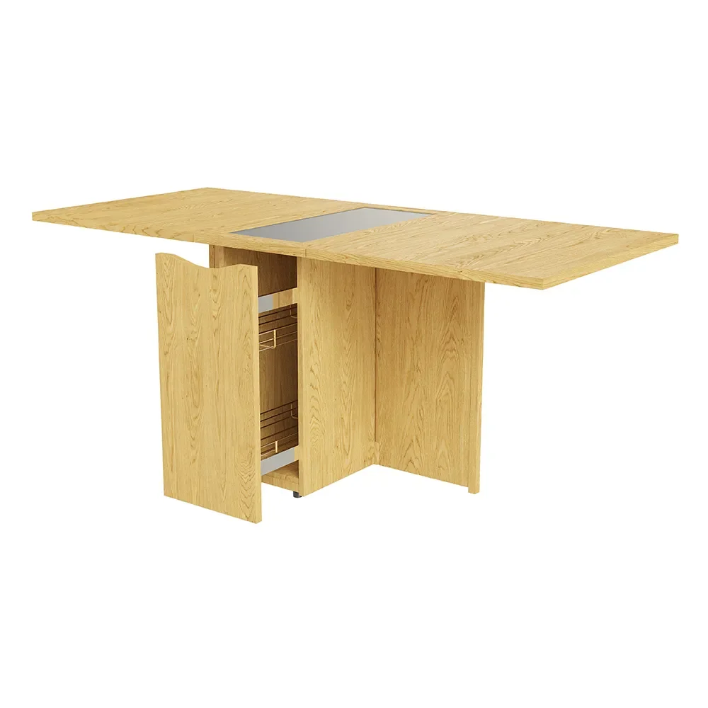 Sm101 Pöytä lakattu tammi 80-109(178)x40x74 cm