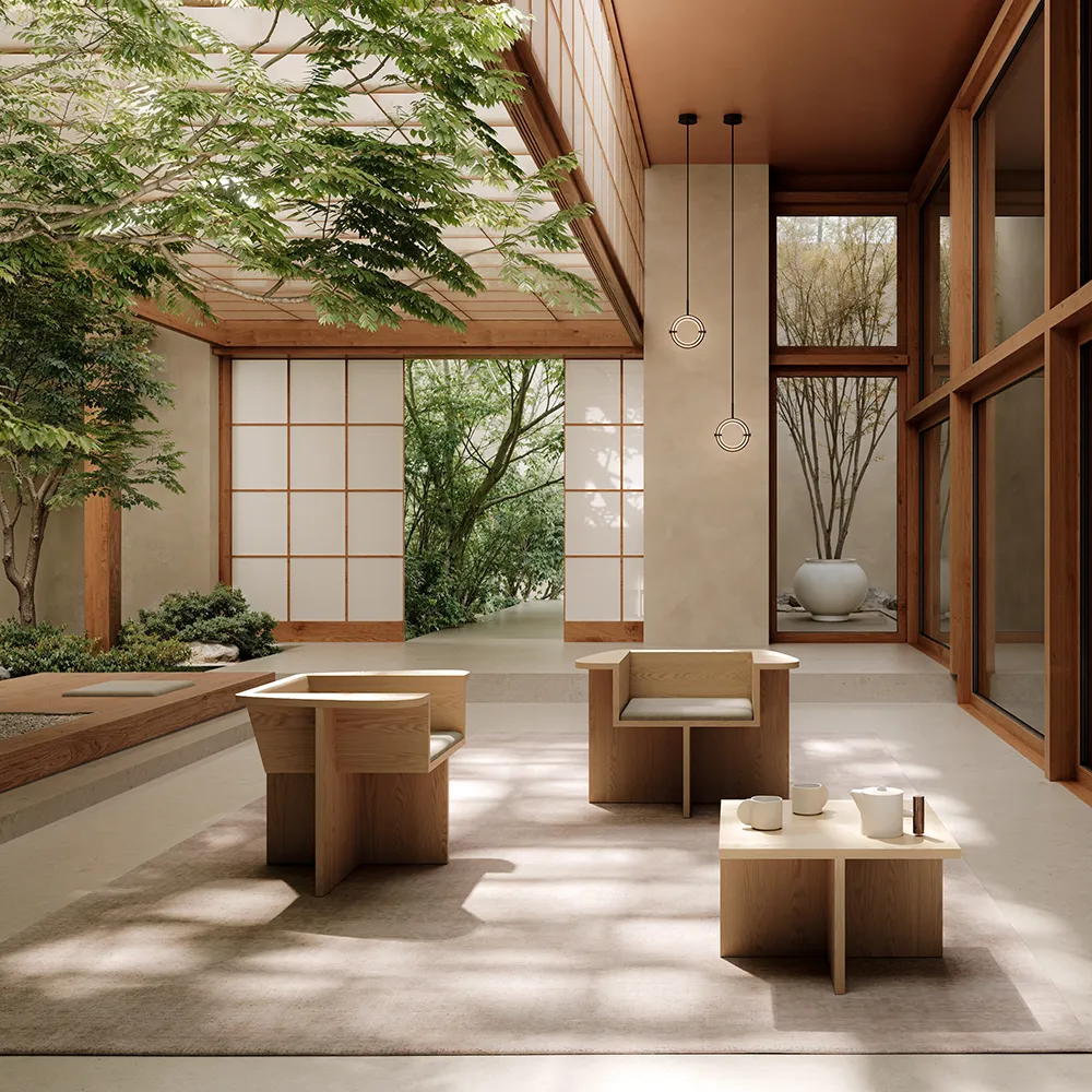  Brutus-nojatuoli - Luonnonvärinen tammi