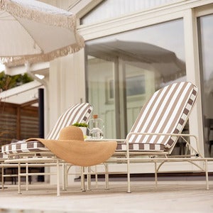 Arts aurinkotuoli Soft White / Blue Stripes