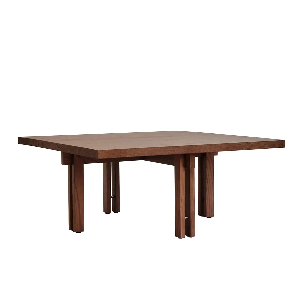 Sohvapöytä tammi 80x80 Plinth Classic Brown Oak