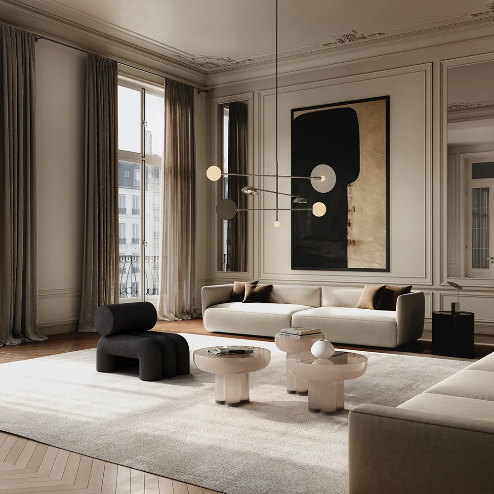 Foku-nojatuoli - Syvän harmaanruskea