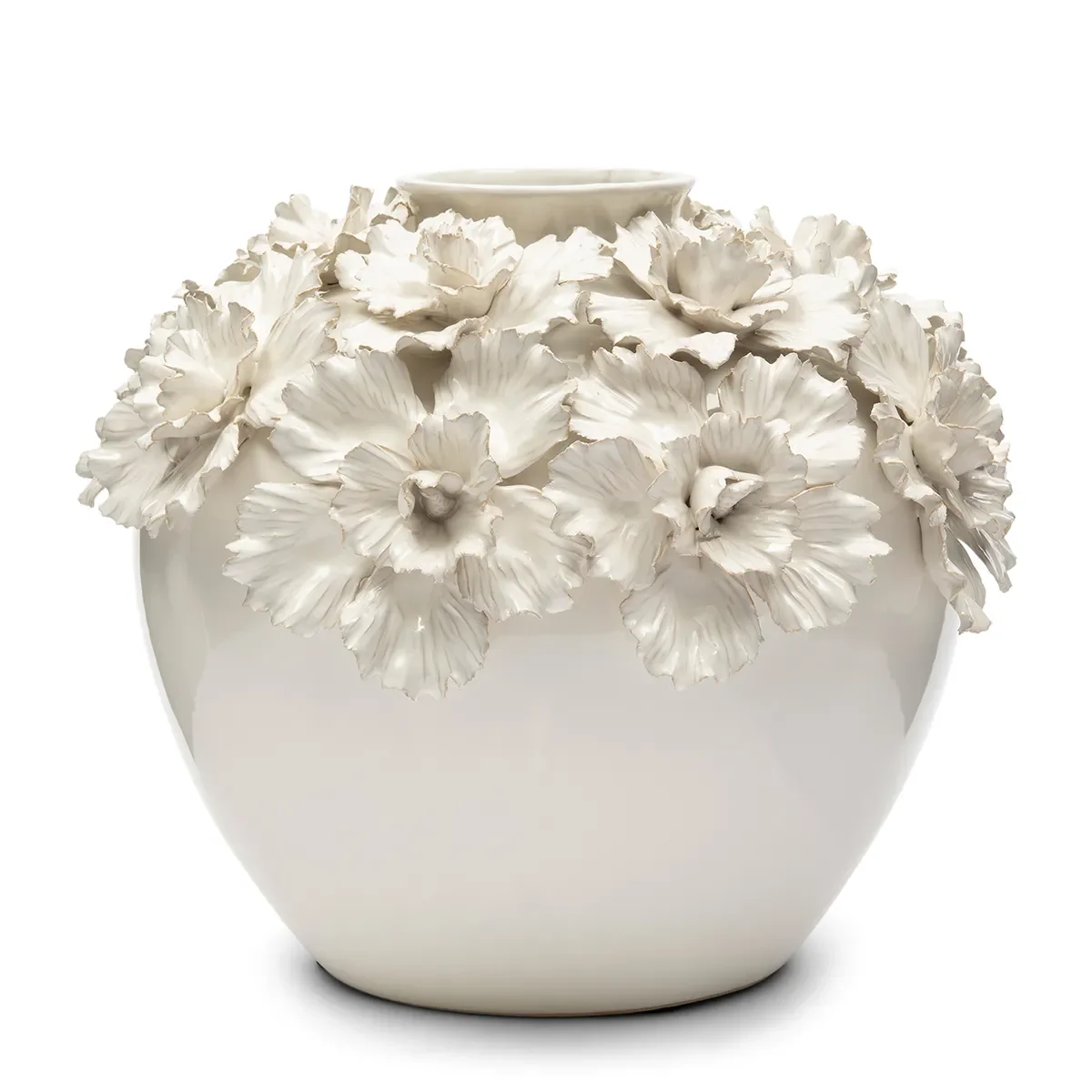 Riviera Maison, Käsintehty Maljakko Blossom L White