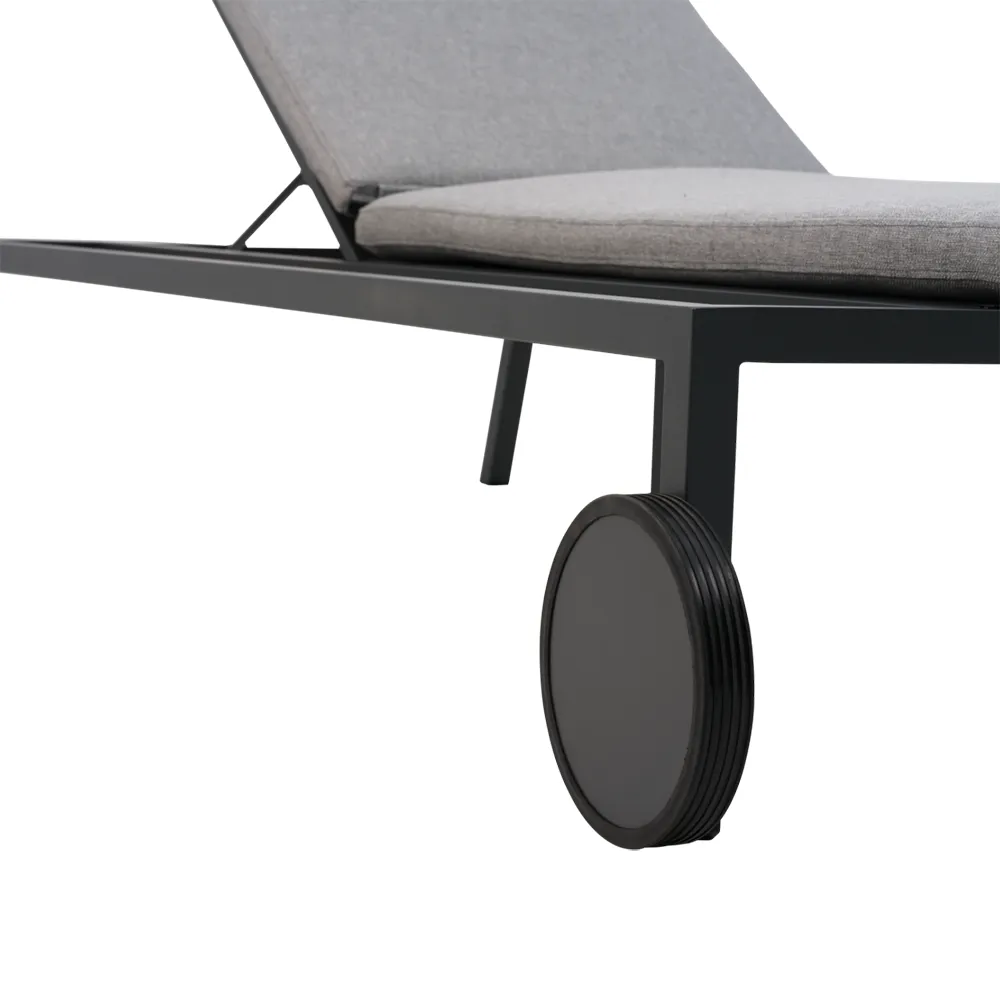 2-pakkus Samvaro aurinkotuoli antrasiitti Pearl Grey