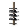Mazzi viinihylly 5 pulloa Savustettu tammi / Matt Black Steel