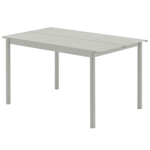 Linear Steel Ruokapöytä 140X75 cm Grey 
