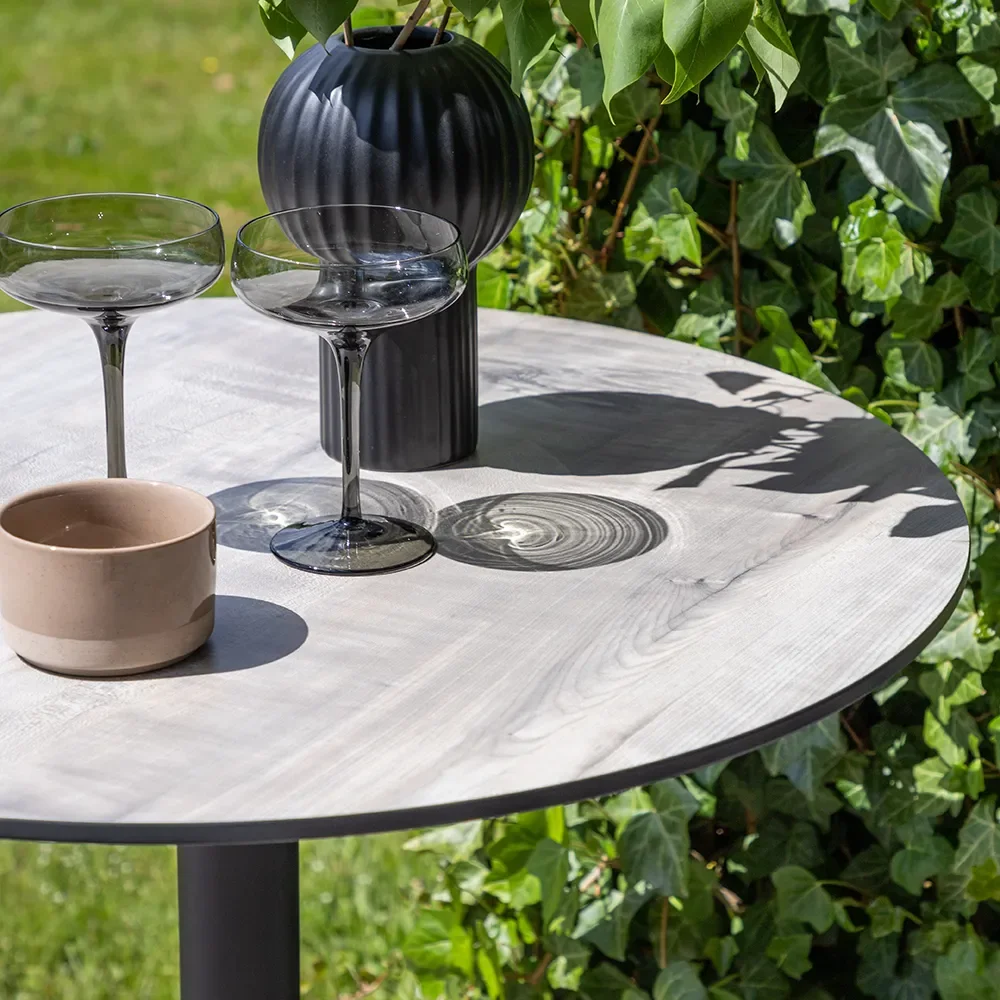 Milano baaripöytä Ø70 cm musta 