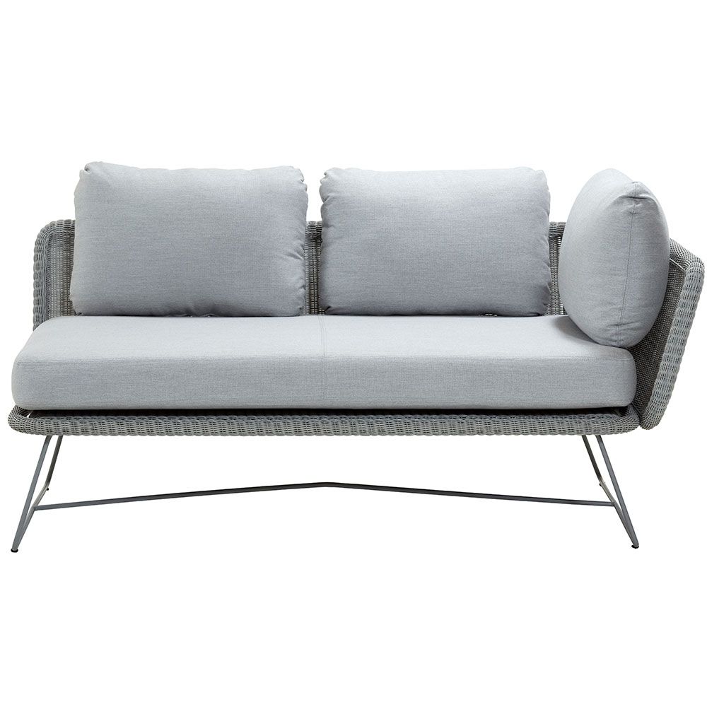 Horizon 2-sits sohva vasen vaaleanharmaa