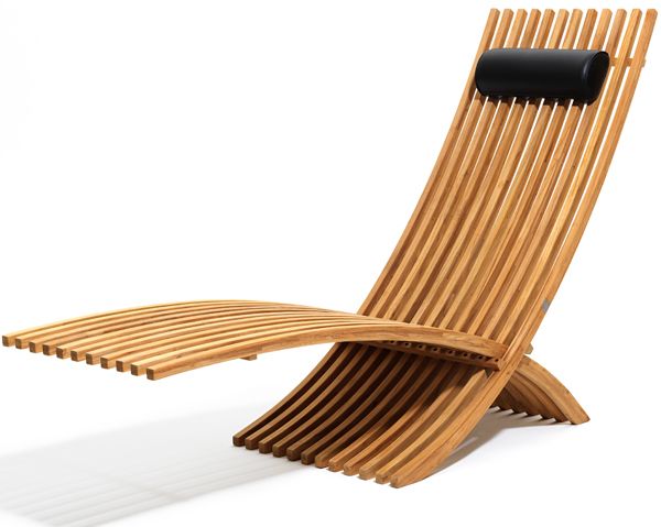 Nozib Sun Lounger tiikki Skargaarden