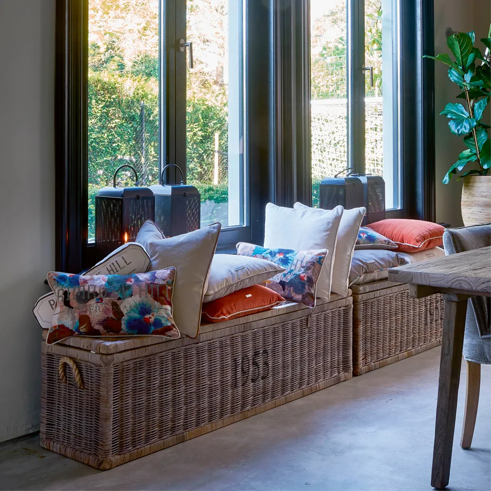  Maalaismainen rottinkiarkku, 160x40 cm