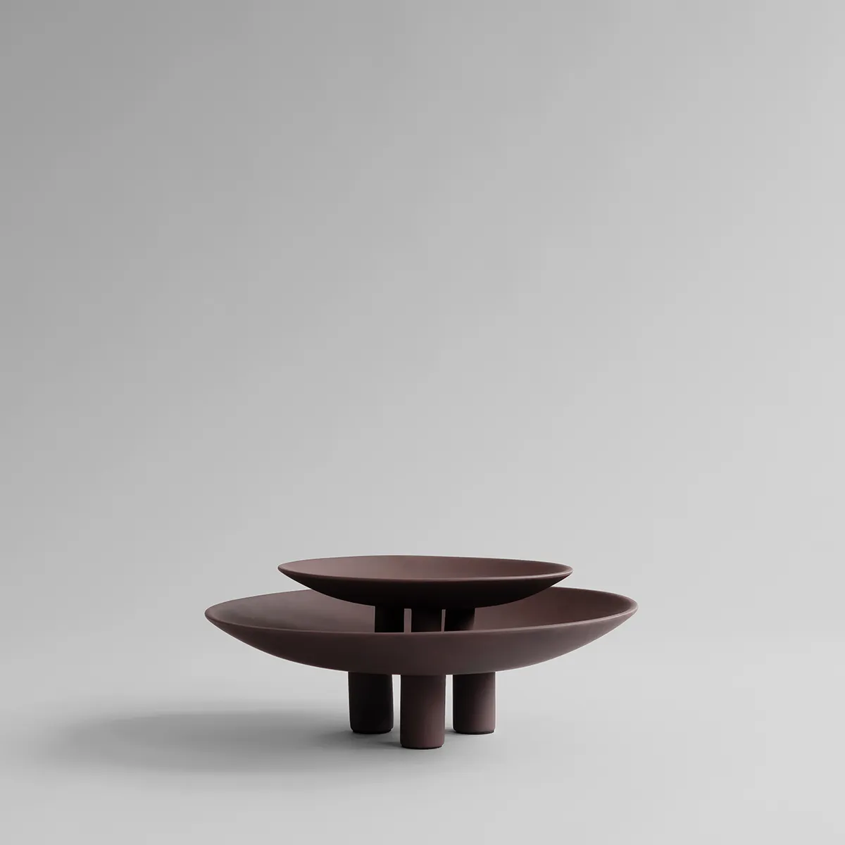 Käsinmaalattu koristevati Duck Mini Chocolate Brown Ø 30 cm
