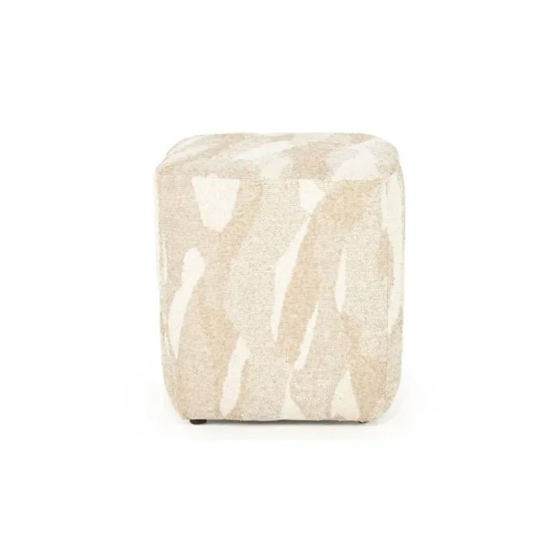 Pouf Rytm small - beige 43x43x46 cm
