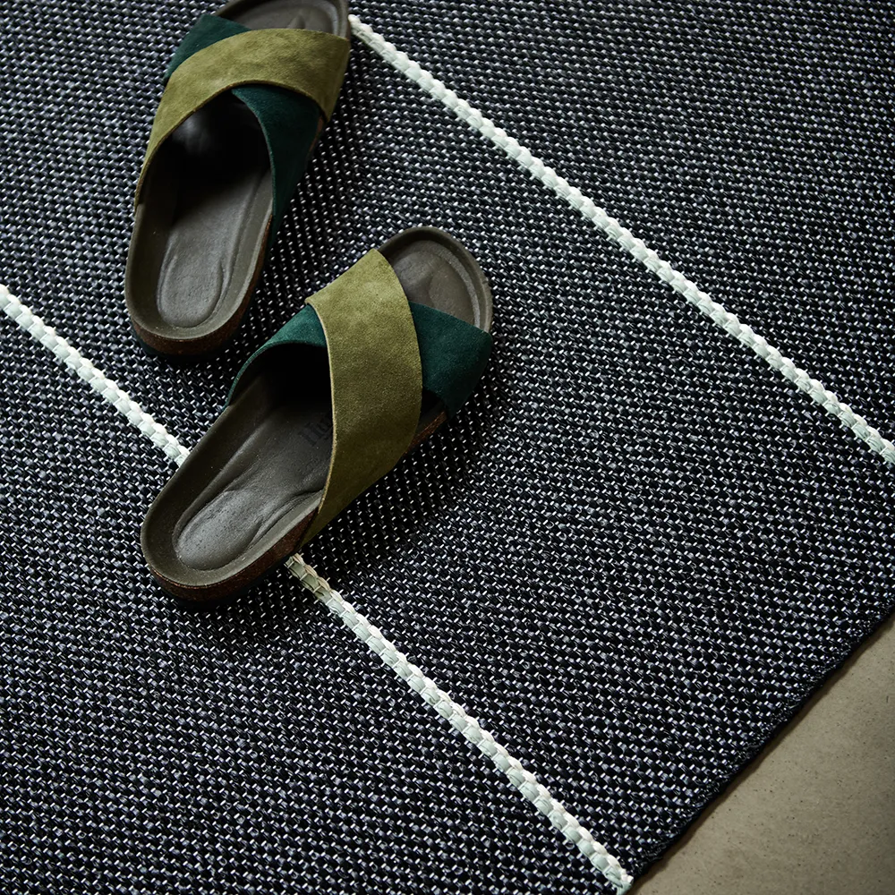 Lea matto Black/Misty Mint/Vanilla 70 x 150 cm