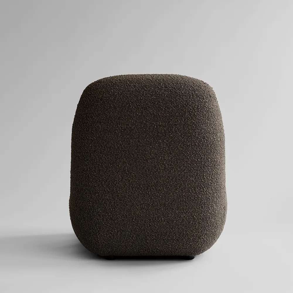 Toe Nojatuoli tasainen - Syvän harmaanruskea