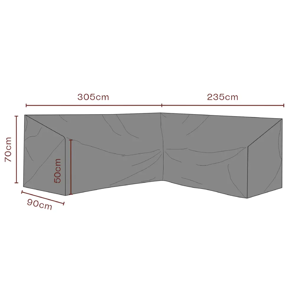 Kalustesuoja Kulmasohva 235/305x70 cm Premium