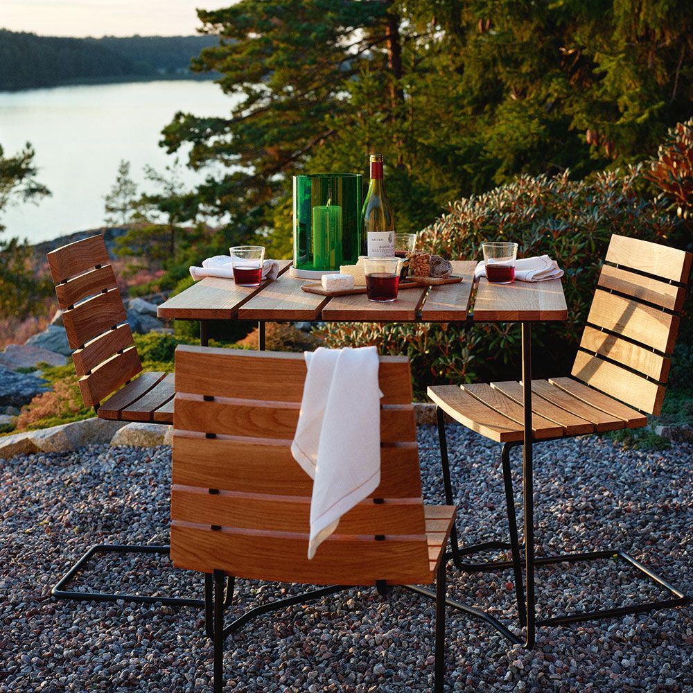 Grinda ruokapöytätuoli Musta / Teak 