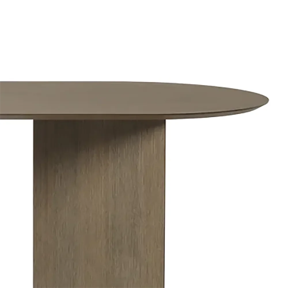 Mingle Table Top Oval 220 cm - Dark Stained Oak