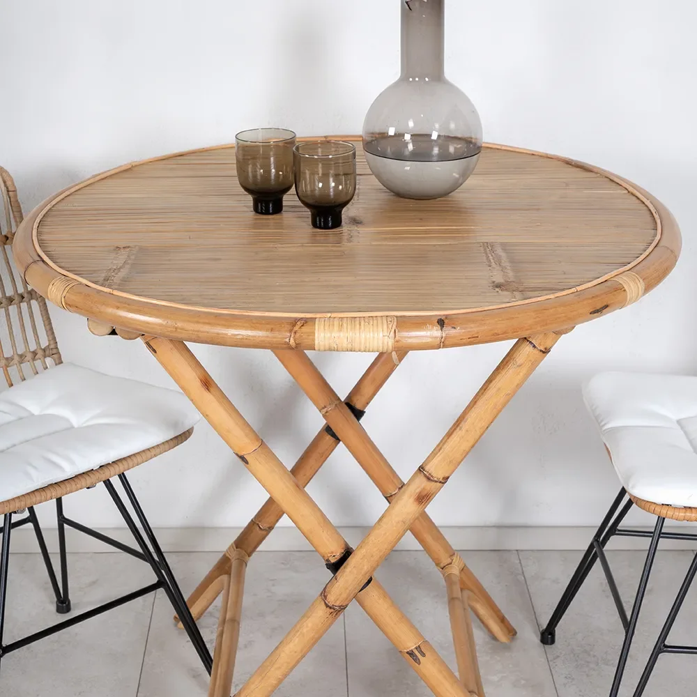 Cane Kahvilapöytä Ø90 cm Bambu 