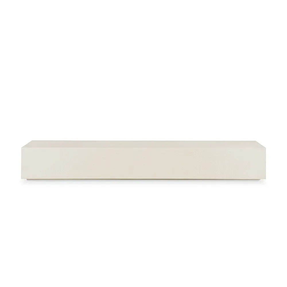 Ethnicraft, Elements Lattiahylly/Penkki - Off White 220x45x30 cm