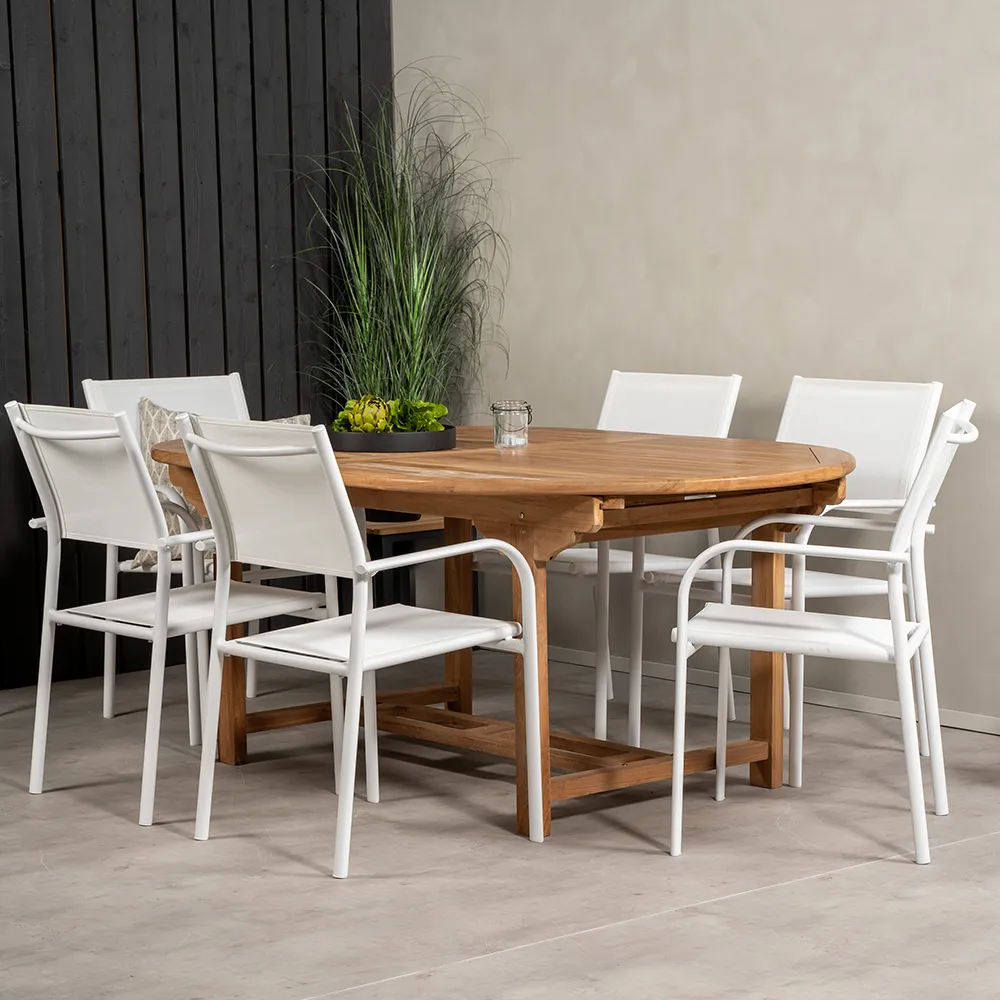 Kenya Ruokapöytä 120x180-240 cm Teak 