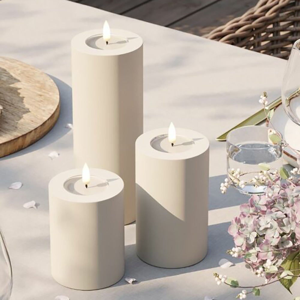  LED-ulkovalo 7,5x10 cm hiekkaa