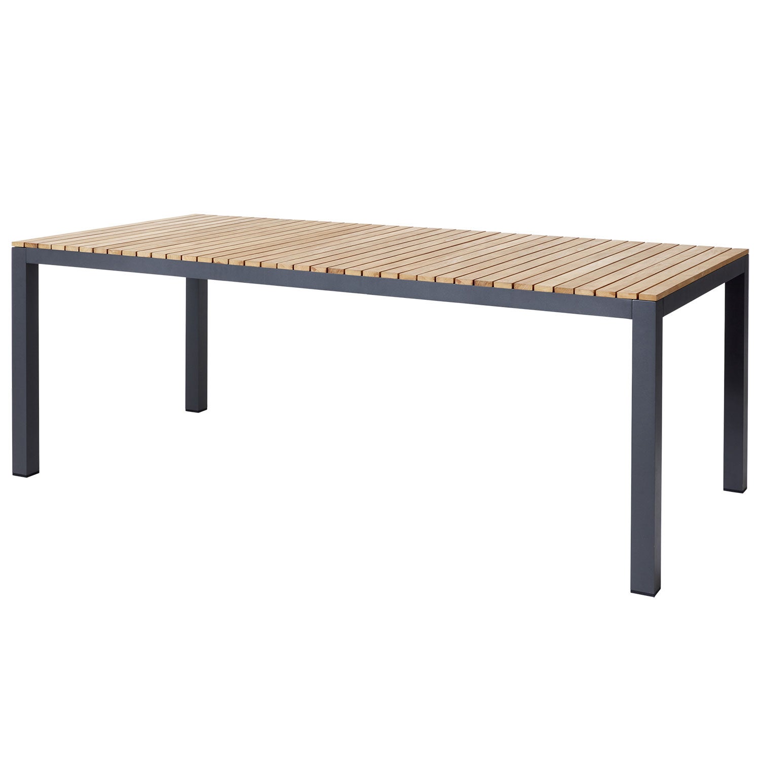 Mood Extreme Ruokapöytä 100x208 cm teak/ antrasiitti