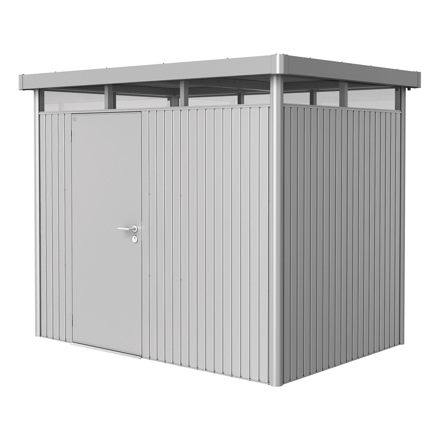 Highline puutarhavarasto koko h2 metallic hopea