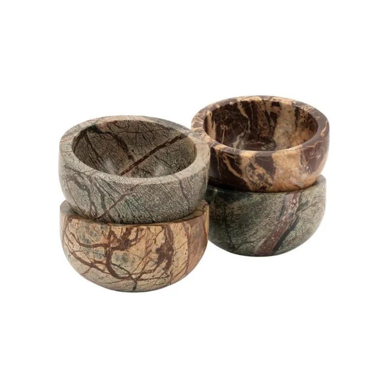 Kawa ( set of 4) 13,5x13,5x7 cm marmori multicolour