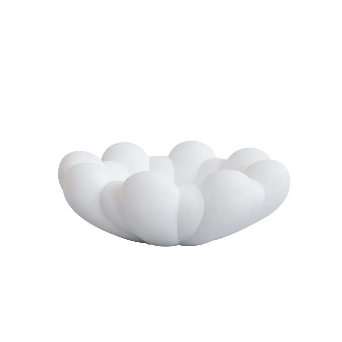 Käsintehty koristekulho Bloom Bone White Ø 44 cm
