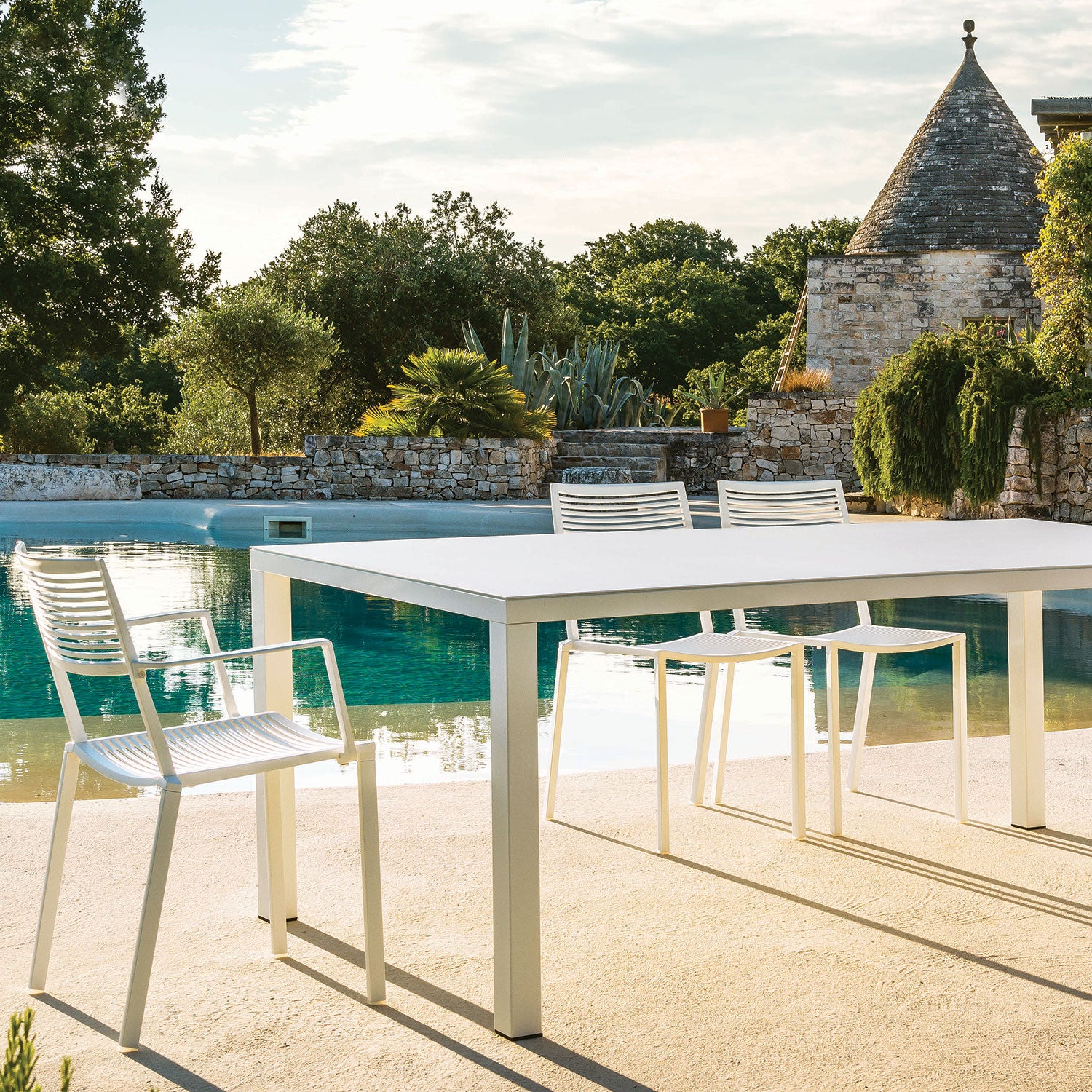 Easy ruokapöydän tuoli White