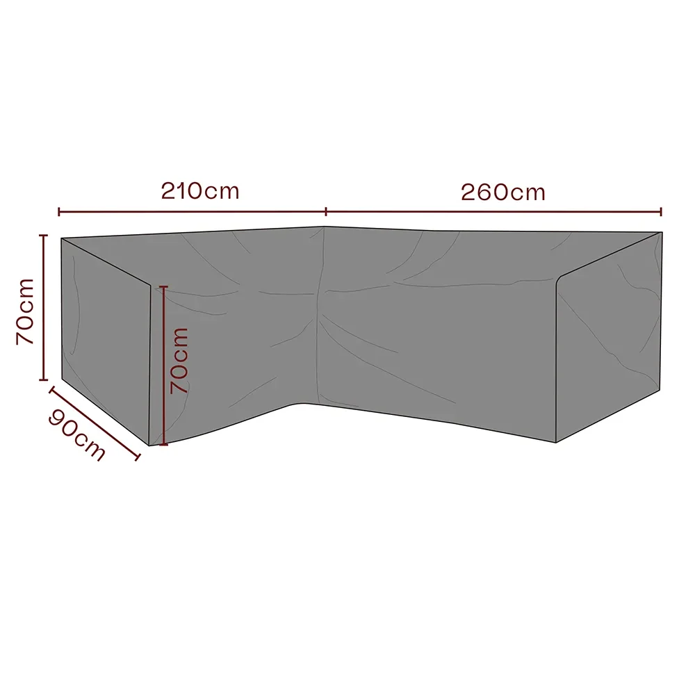 Huonekalusuoja kulmasohva 260/215x70x90 Premium