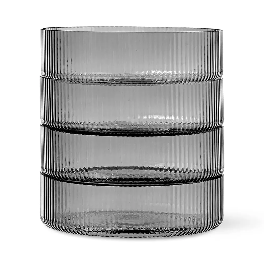Ripple Tarjoilukulho 4-pack - Smoked Grey